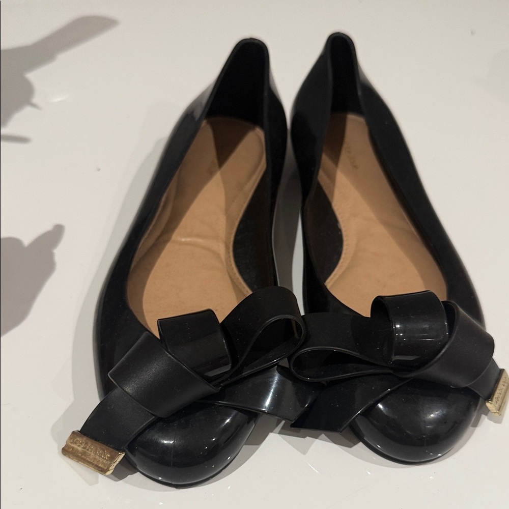 Elegant Black Bow Flats